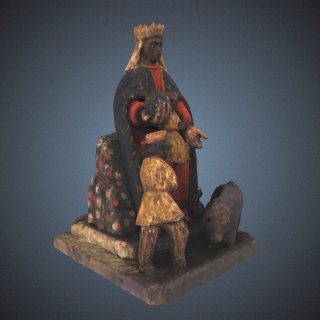 3d model of Virgen de Monserrate