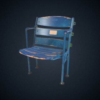 3d model of Seat from Griffith Stadium