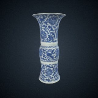 3d model of Vase, one of a pair with F1992.13.2