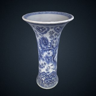 3d model of Beaker vase, one of a five-piece garniture