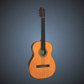 3d model of Concerto Candelas Guitar, played by Jose Feliciano