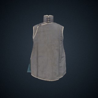 3d model of vest, girl's