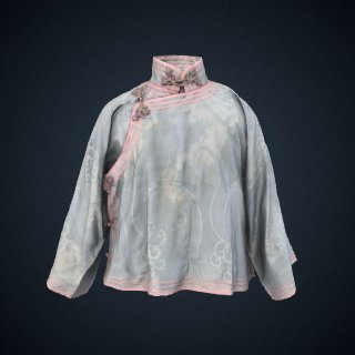 3d model of blouse, girl's