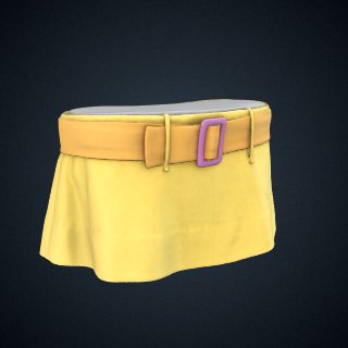 3d model of skirt, 2-piece