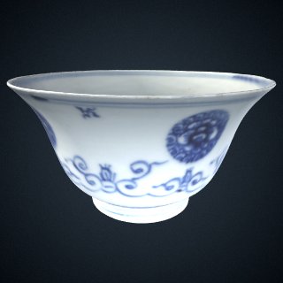 3d model of Bowl, one of a pair with F1992.4