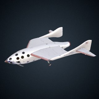 3d model of SpaceShipOne