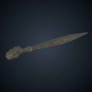 3d model of Letter opener for the Black Star Line