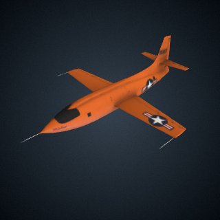 3d model of Bell X-1