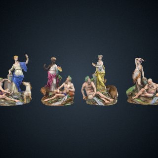 3d model of Allegorical Figural Groups of the "Four Continents"