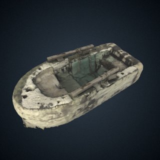 3d model of Raft used by Cuban balseros