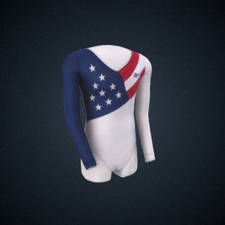 Olympic Gymnastics Leotard Worn By Dominique Dawes 3d Digitization