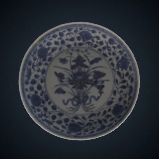 3d model of Dish, one of a pair with F1992.34.1