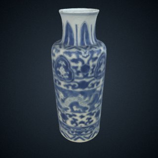3d model of Rouleau-shaped vase