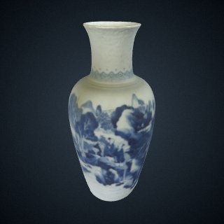 3d model of Vase, one of a pair with F1982.22
