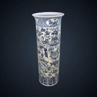 3d model of Beaker vase, one of a pair with F1992.27.1