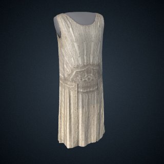 3d model of dress, 1-piece