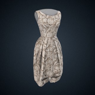 3d model of Feedsack Dress