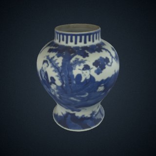 3d model of Baluster-shaped vase