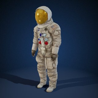 Pressure Suit, A7-L, Armstrong, Apollo 11, Flown