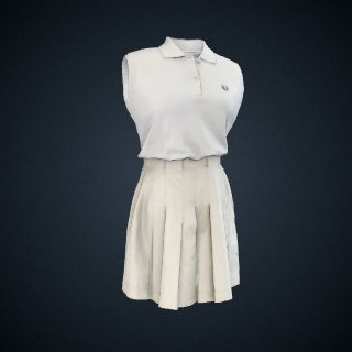 3d model of Tennis Outfit, Worn by Althea Gibson