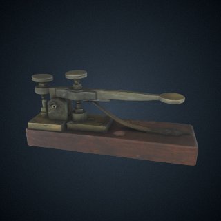 3d model of Morse-Vail Telegraph Key