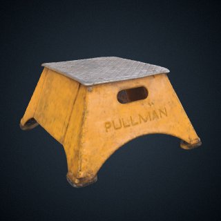 3d model of Step stool used by the Pullman Palace Car Company