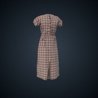 3d model of dress, 2-piece