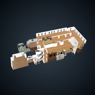 3d model of Carnegie Mansion: Interior