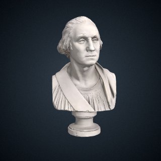 3d model of George Washington